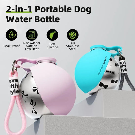 Botella Agua Perro Portátil