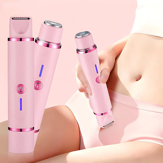 Depiladora Eléctrica Mujer Doble Cabezal