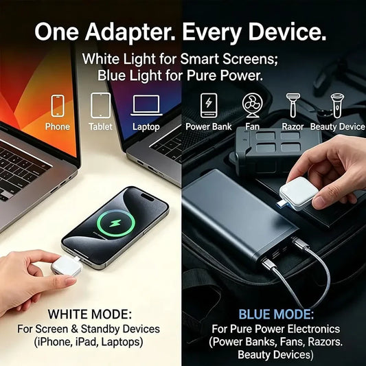 Adaptador de carga con desconexión automática