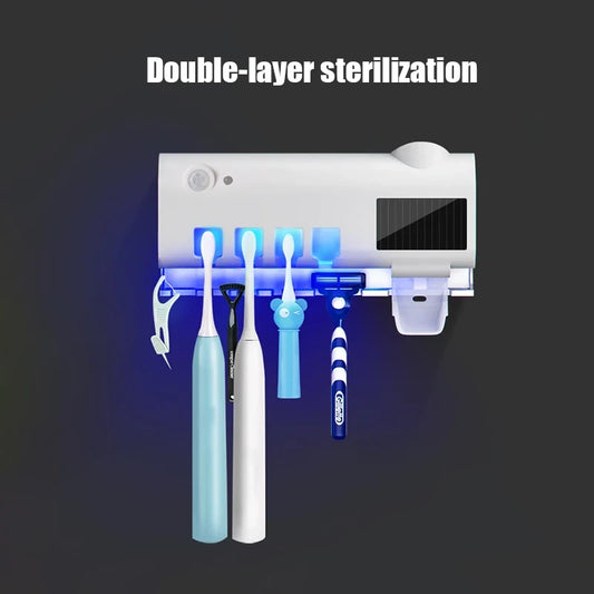 Organizador Solar Esterilizador para Cepillos