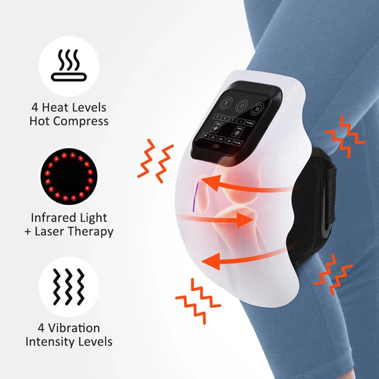 Masajeador de rodilla inalámbrico con calor